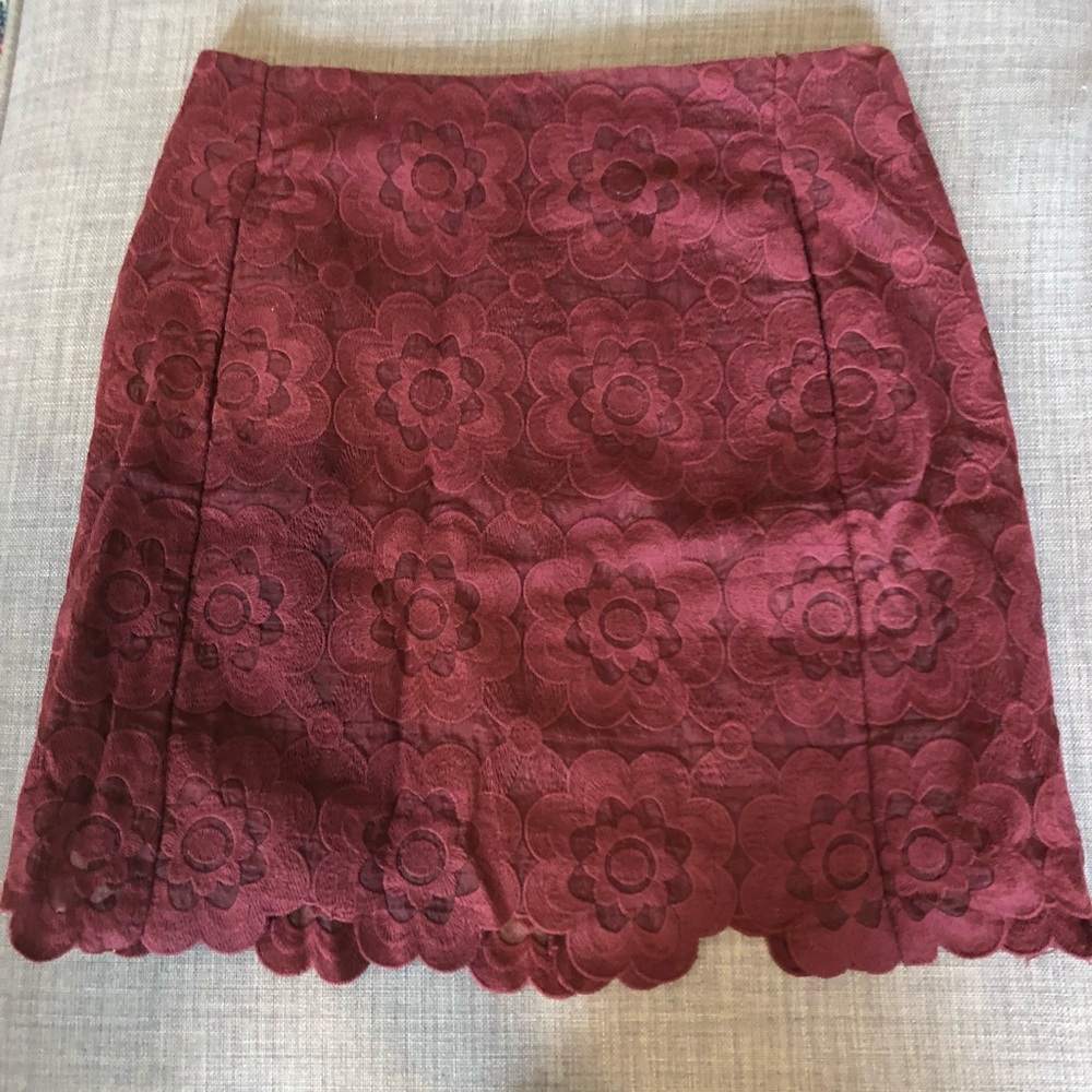 Lace Pencil Work Skirt